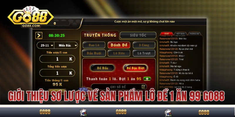 Lô Đề 1 Ăn 99 GO88: Đổi Đời Với Con Số May Mắn Mỗi Ngày 2 Giới thiệu sơ lược về sản phẩm lô đề 1 ăn 99 GO88